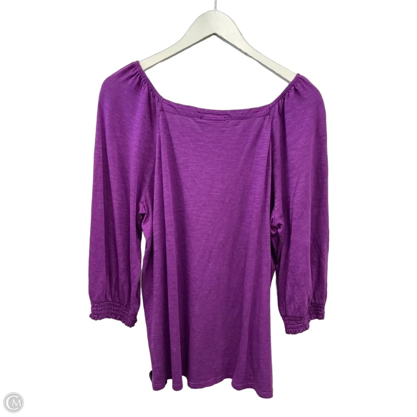 Top 3/4 Sleeve By J. Jill In Purple, Size: M