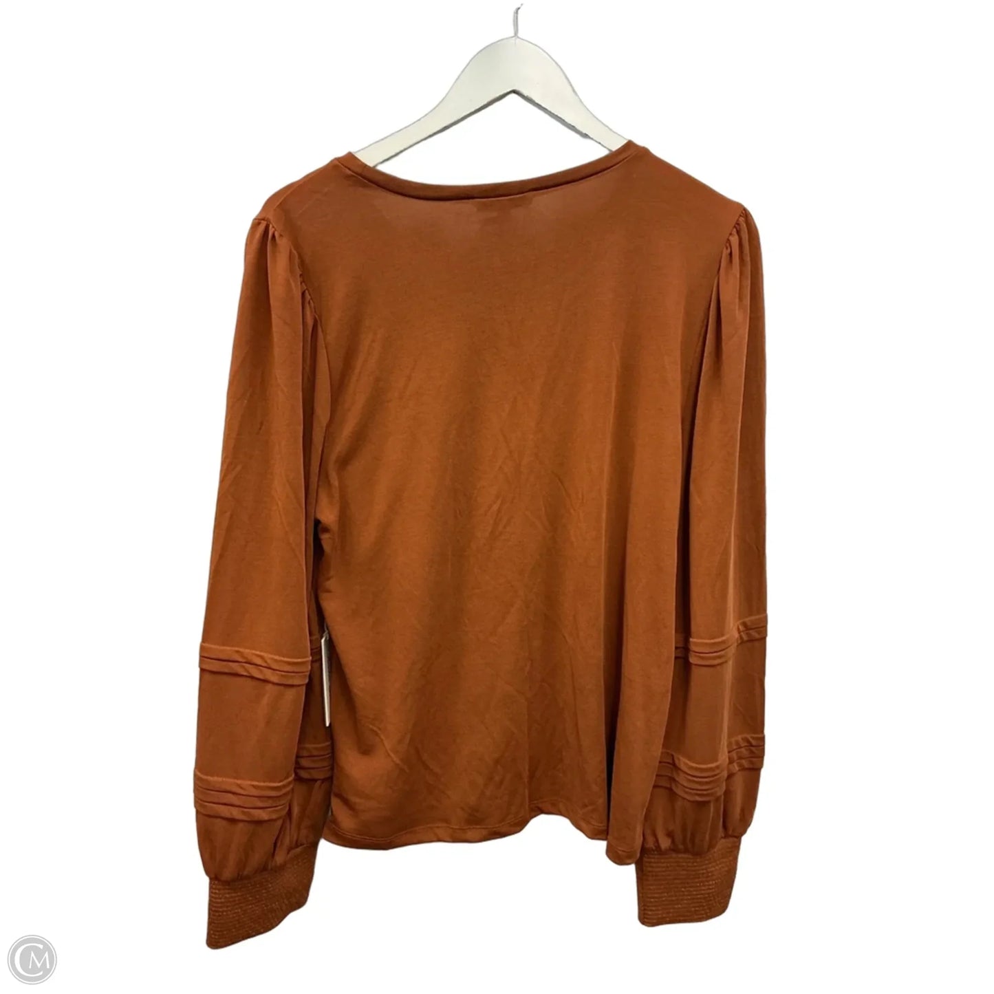 Top Long Sleeve By Another Love In Brown, Size: L