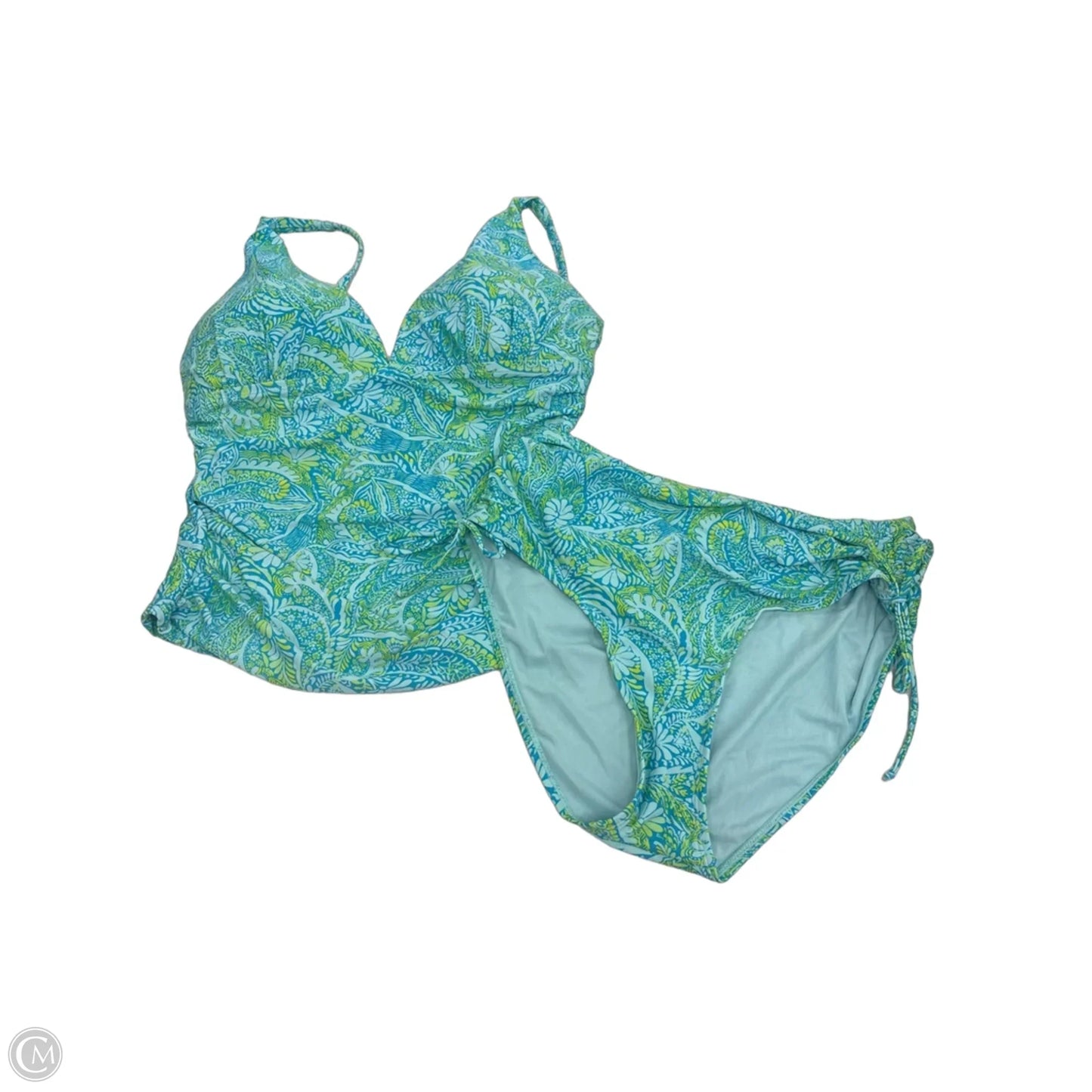 Swimsuit 2pc By Stella Parker In Aqua, Size: L