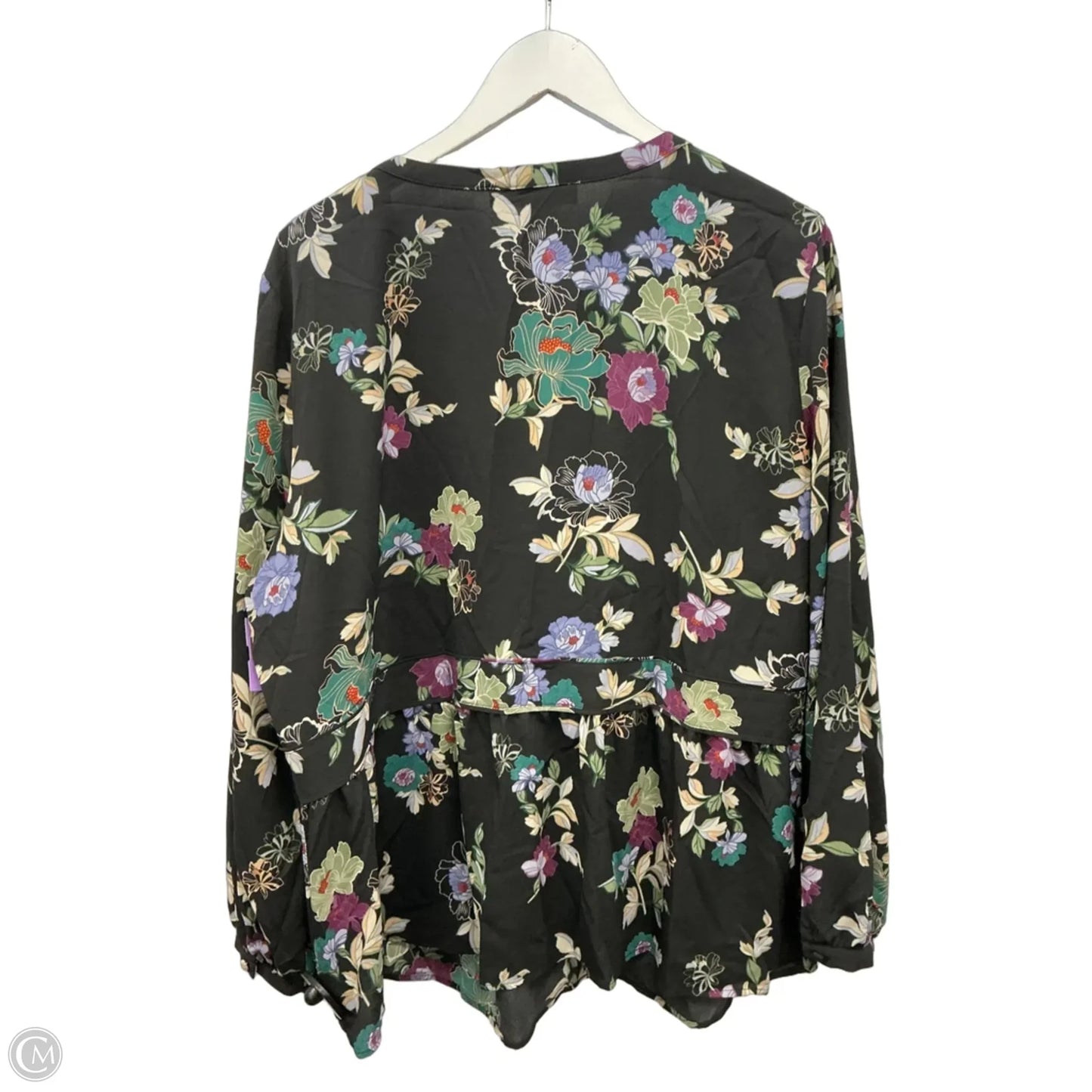 Top Long Sleeve By Loft In Black, Size: 1x