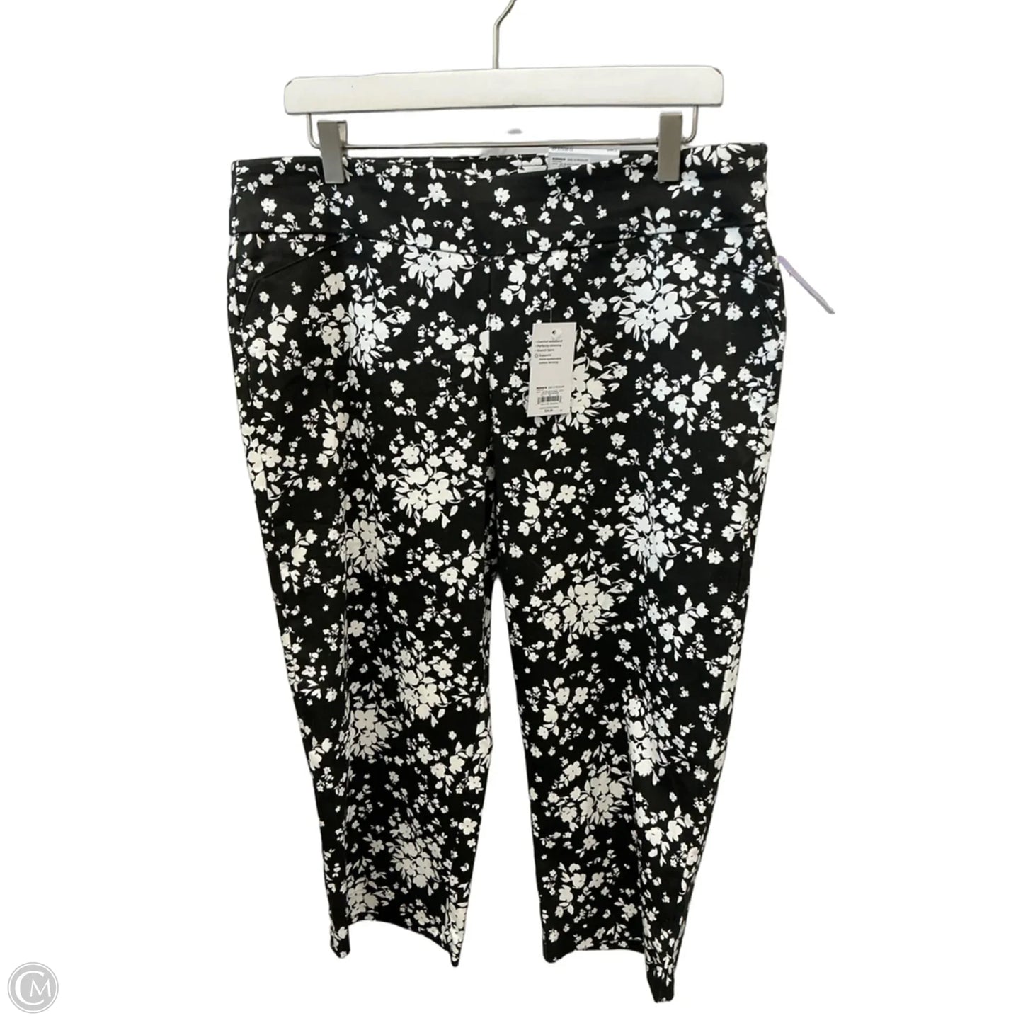 Capris By Croft And Barrow In Black & White, Size: 12