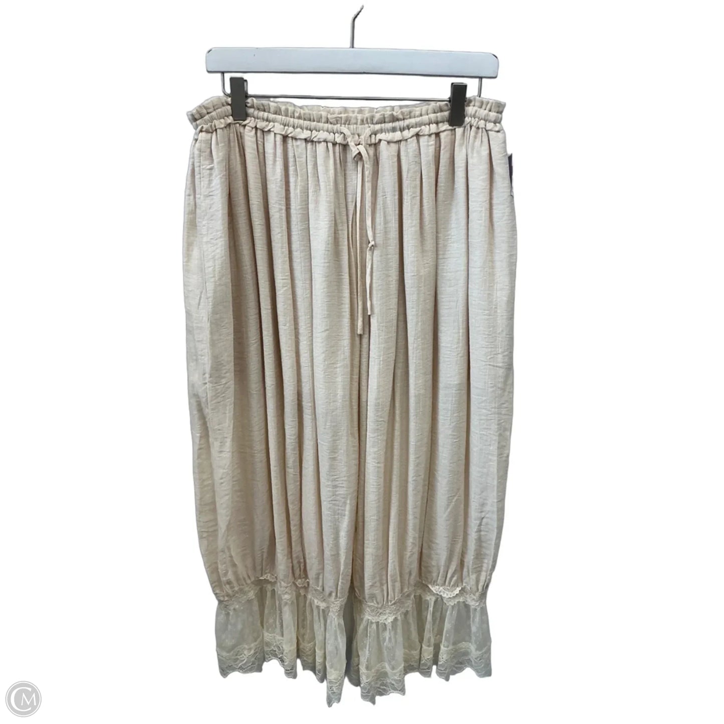 Pants Cropped By Urban Daizy In Cream, Size: 8