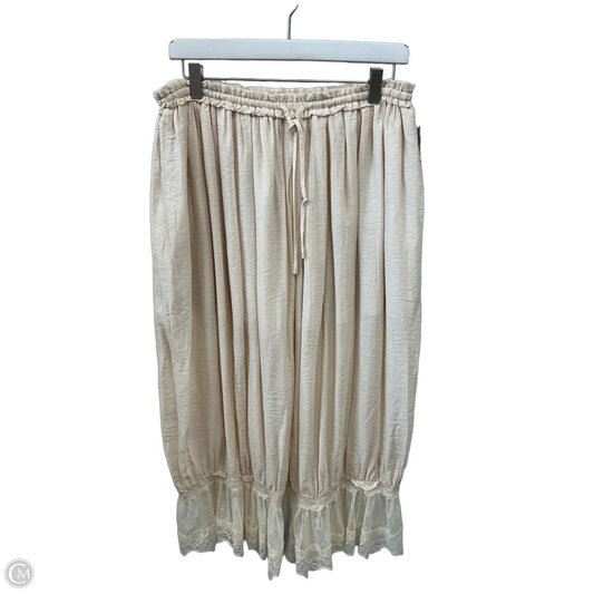 Pants Cropped By Urban Daizy In Cream, Size: 8