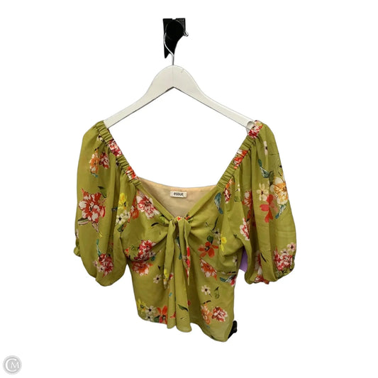 Top Short Sleeve By Clothes Mentor In Green, Size: M