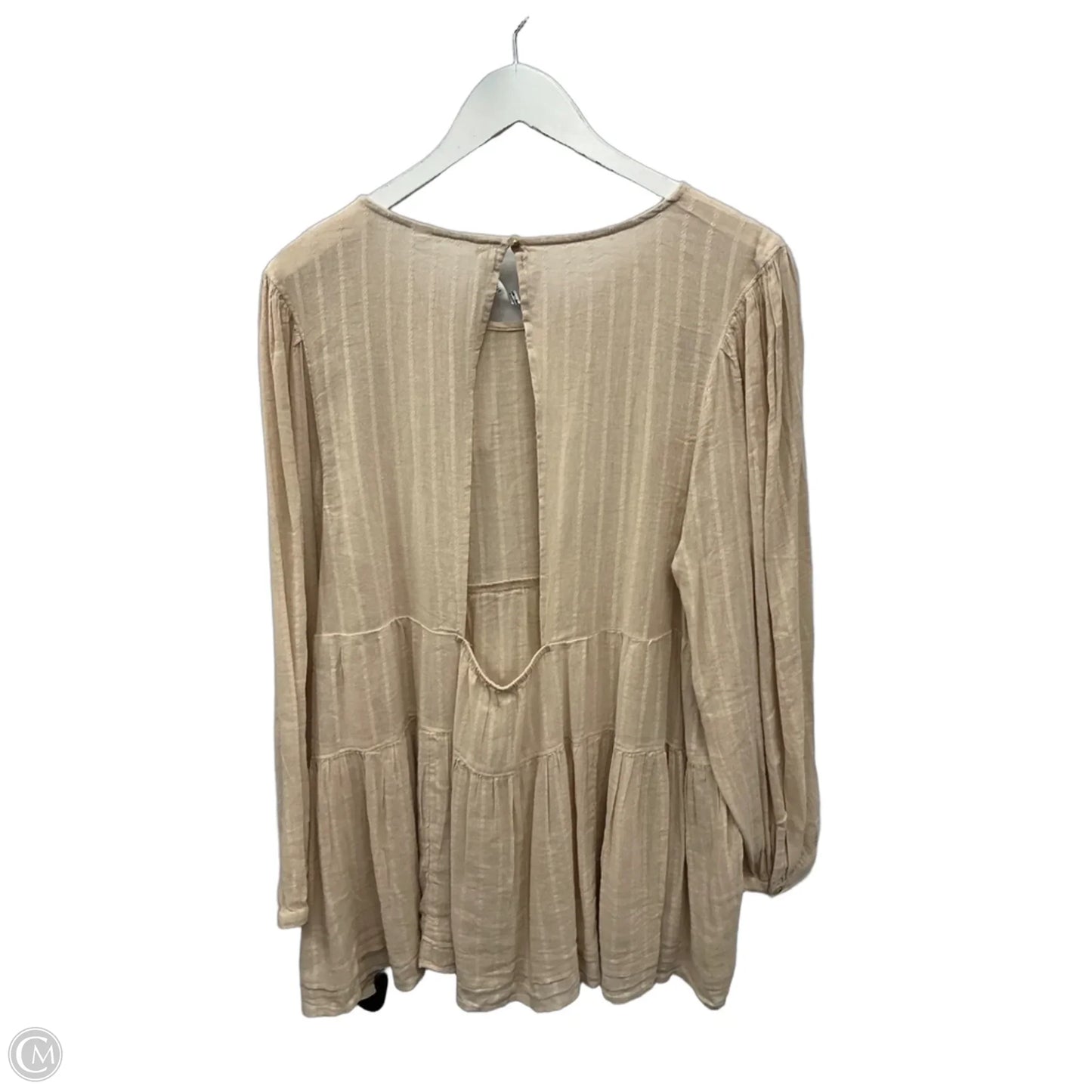 Tunic Long Sleeve By American Eagle In Tan, Size: Xl