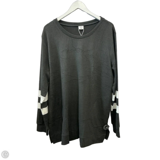 Top Long Sleeve By Clothes Mentor In Black, Size: Xxl