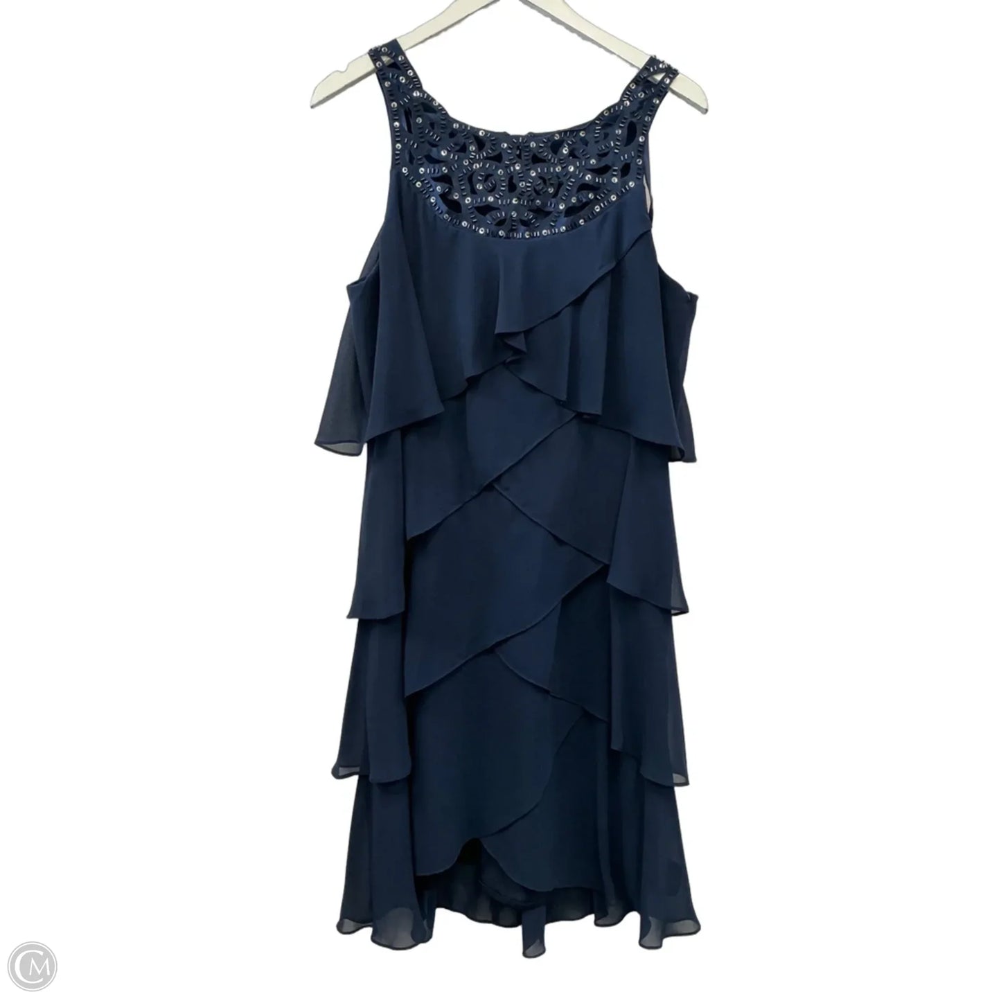 Dress Party Midi By Clothes Mentor In Navy, Size: Xl