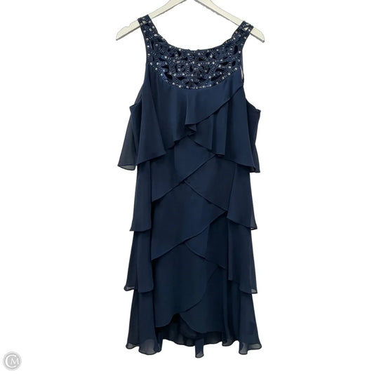 Dress Party Midi By Clothes Mentor In Navy, Size: Xl