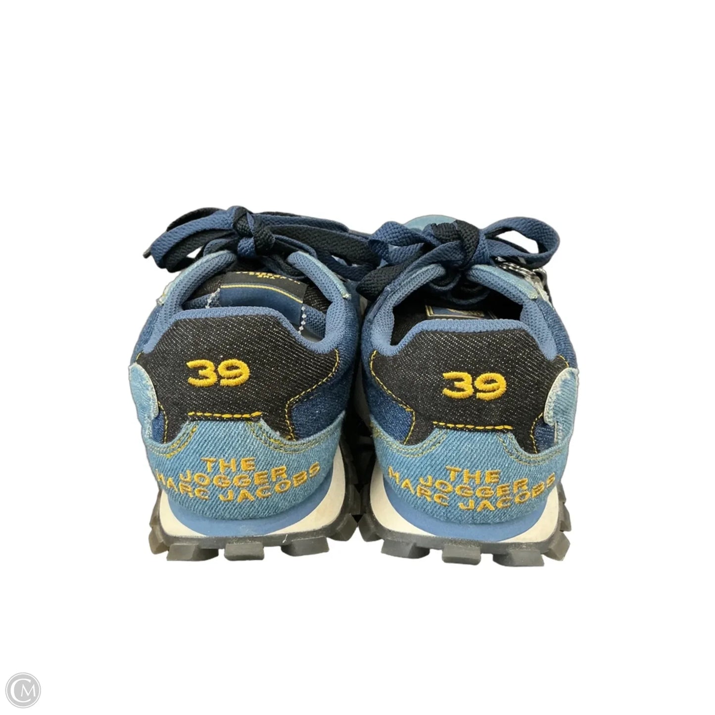 Shoes Luxury Designer By Marc Jacobs In Blue Denim, Size: 9