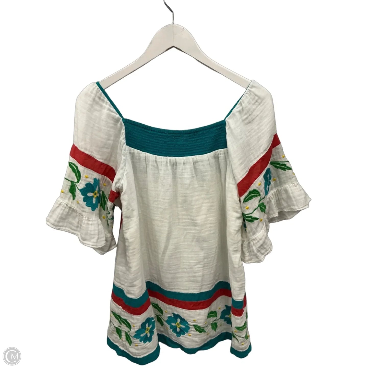 Top Short Sleeve By Clothes Mentor In Teal, Size: M