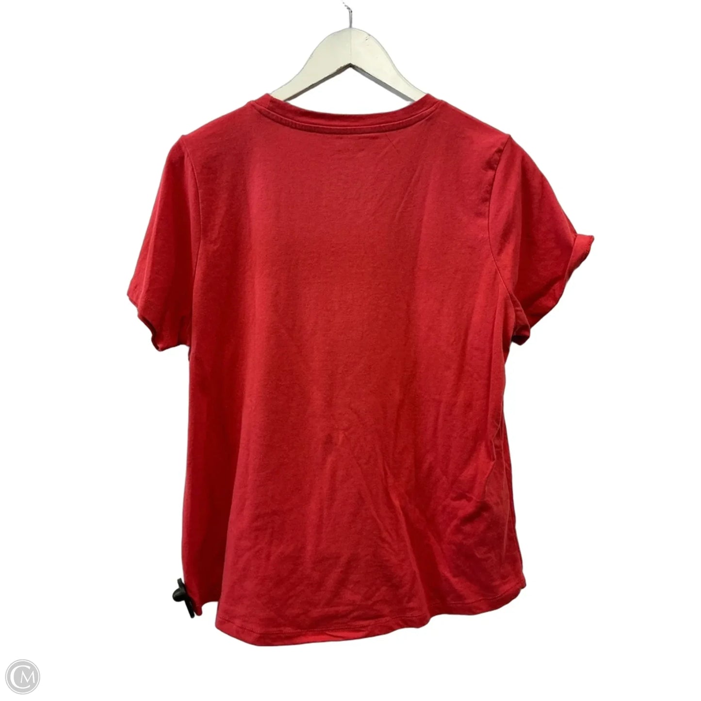 Top Short Sleeve By Mighty Fine In Red, Size: L