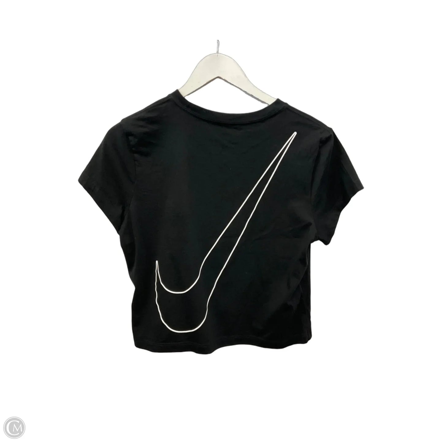 Athletic Top Short Sleeve By Nike Apparel In Black, Size: M