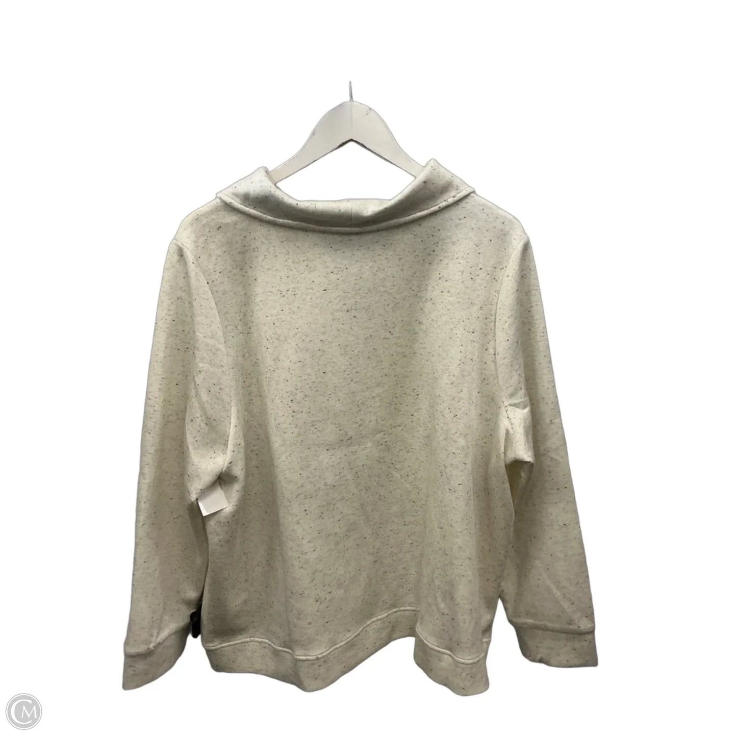 Sweatshirt Collar By Cable And Gauge In Cream, Size: 2x