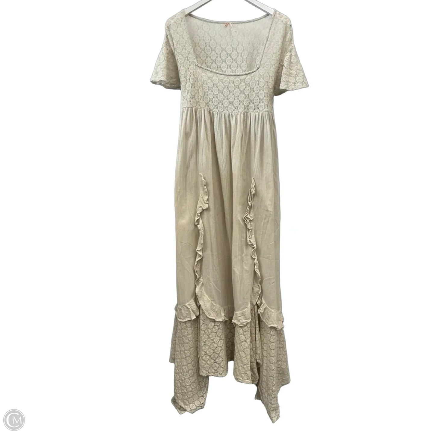 Dress Casual Maxi By Free People In Tan, Size: M