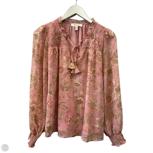 Top Long Sleeve By Clothes Mentor In Pink, Size: S