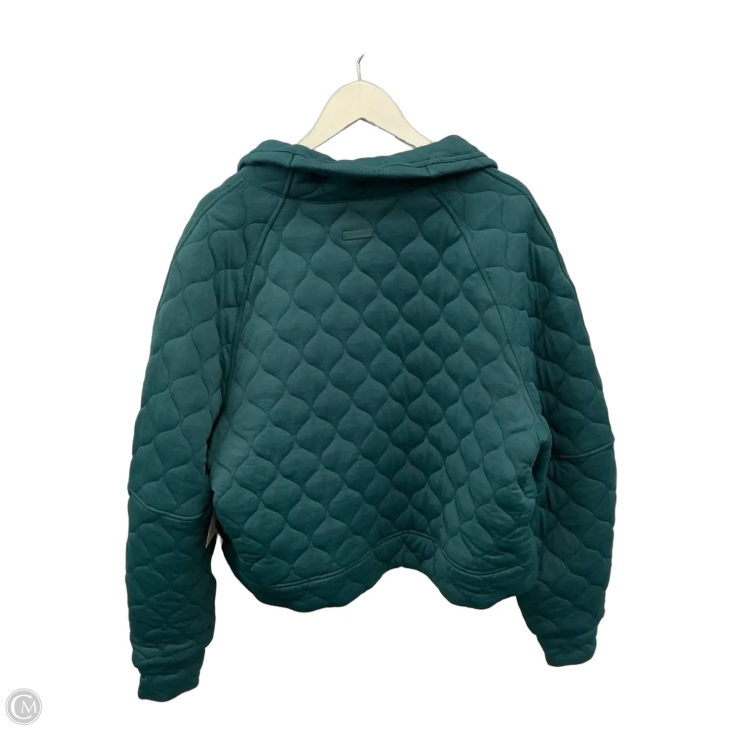 Athletic Sweatshirt Collar By Lululemon In Teal, Size: Xl