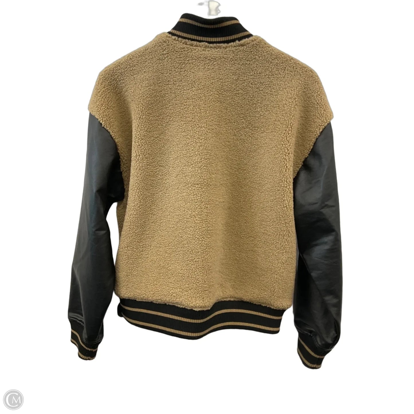 Jacket Faux Fur & Sherpa By Steve Madden In Tan, Size: S