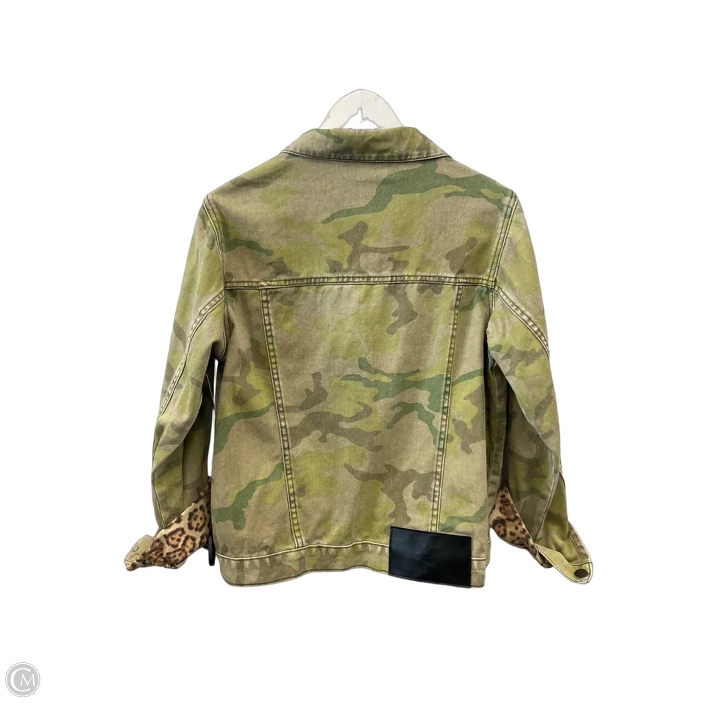 Jacket Denim By Clothes Mentor In Green, Size: Xs