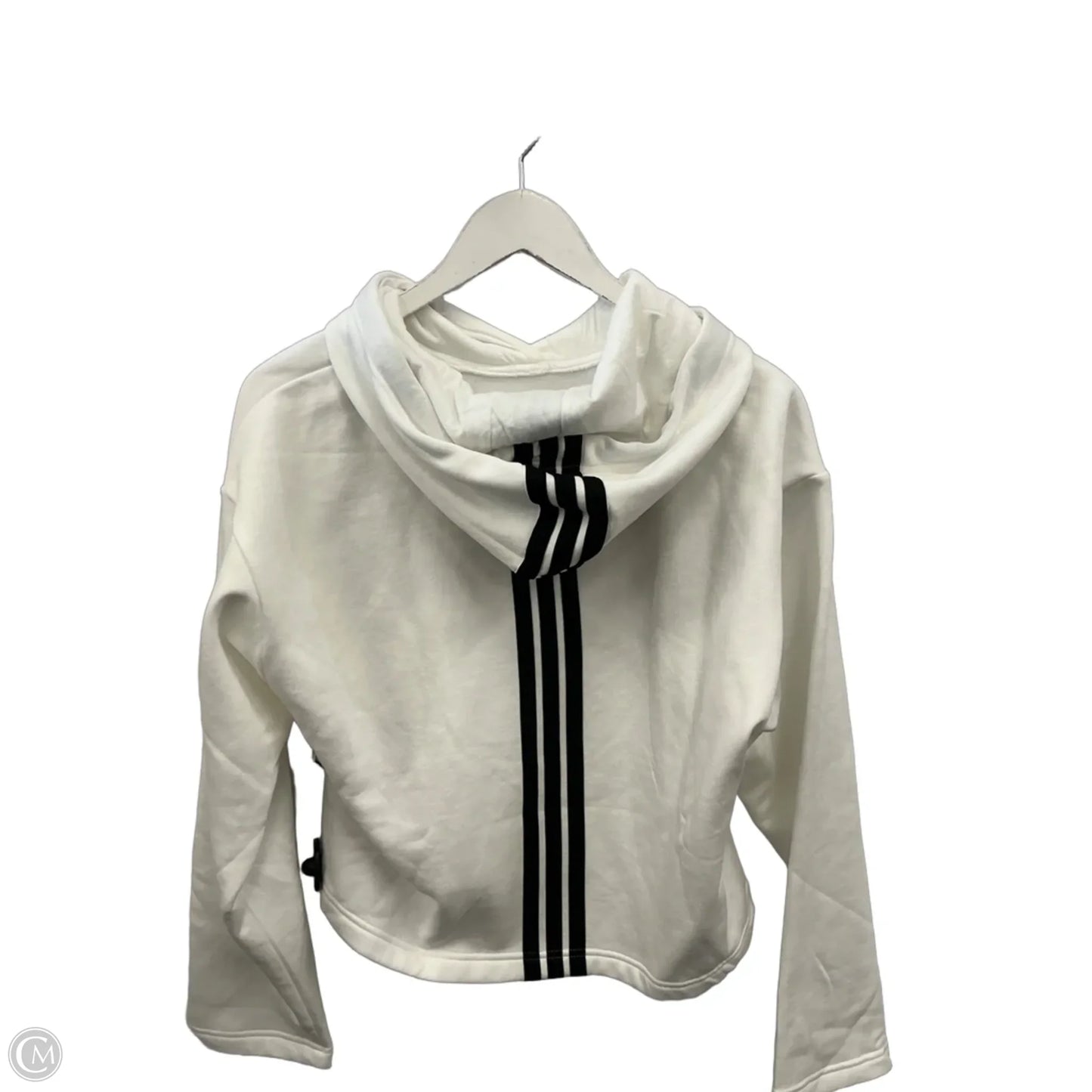 Athletic Sweatshirt Hoodie By Adidas In White, Size: Xs