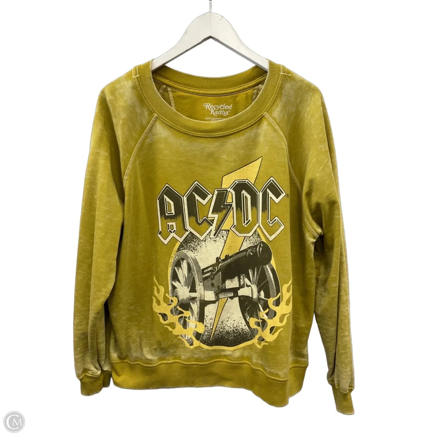 Top Long Sleeve By Clothes Mentor In Gold, Size: S