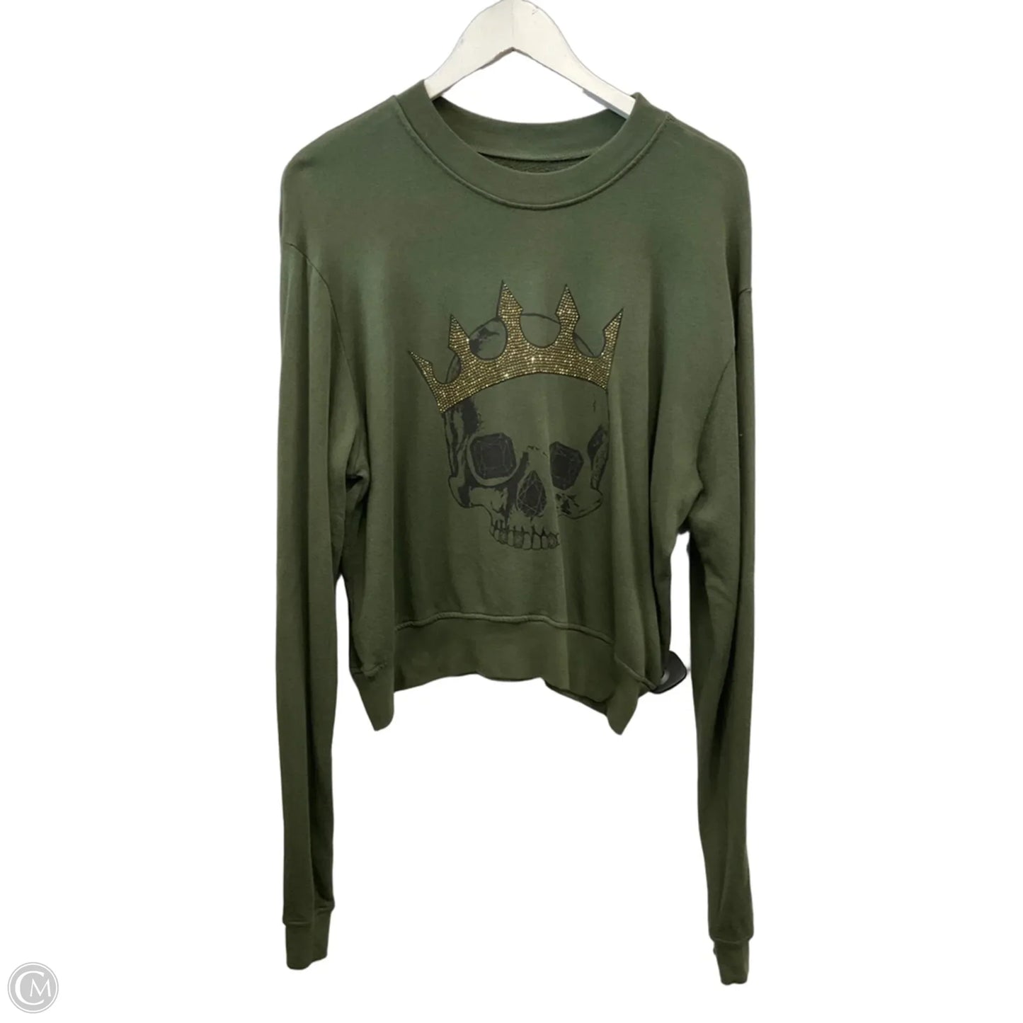 Top Long Sleeve By Clothes Mentor In Green, Size: S
