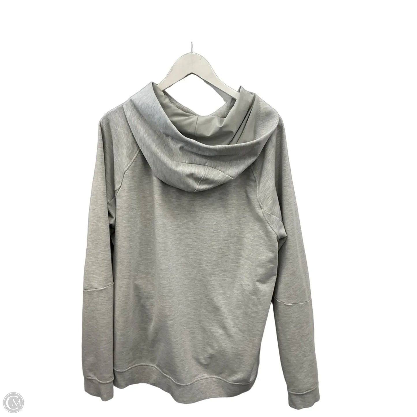 Athletic Sweatshirt Hoodie By Lululemon In Grey, Size: Xxl