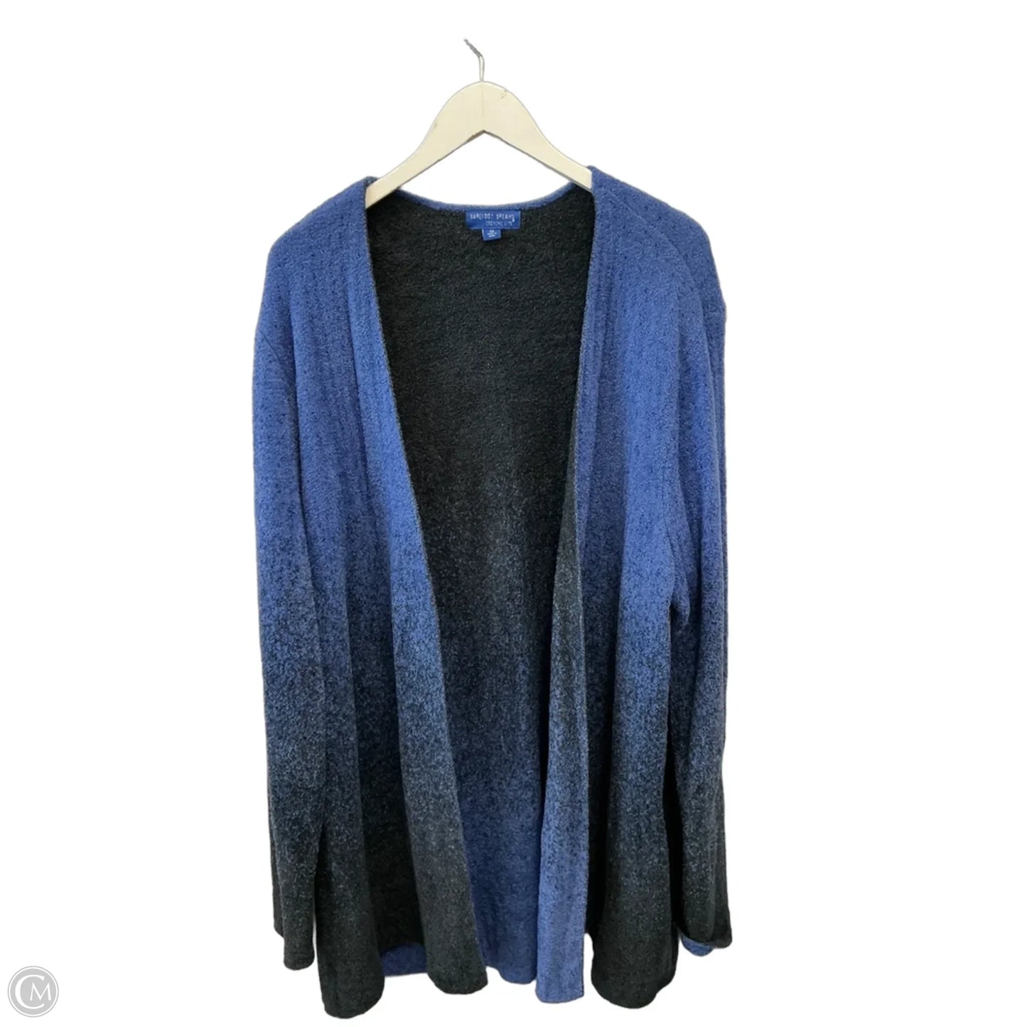 Sweater Cardigan By Barefoot Dreams In Blue, Size: 3x