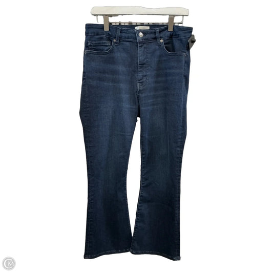 Jeans Flared By Frame In Blue Denim, Size: 10