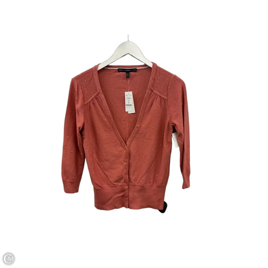 Sweater Cardigan By White House Black Market In Orange, Size: S