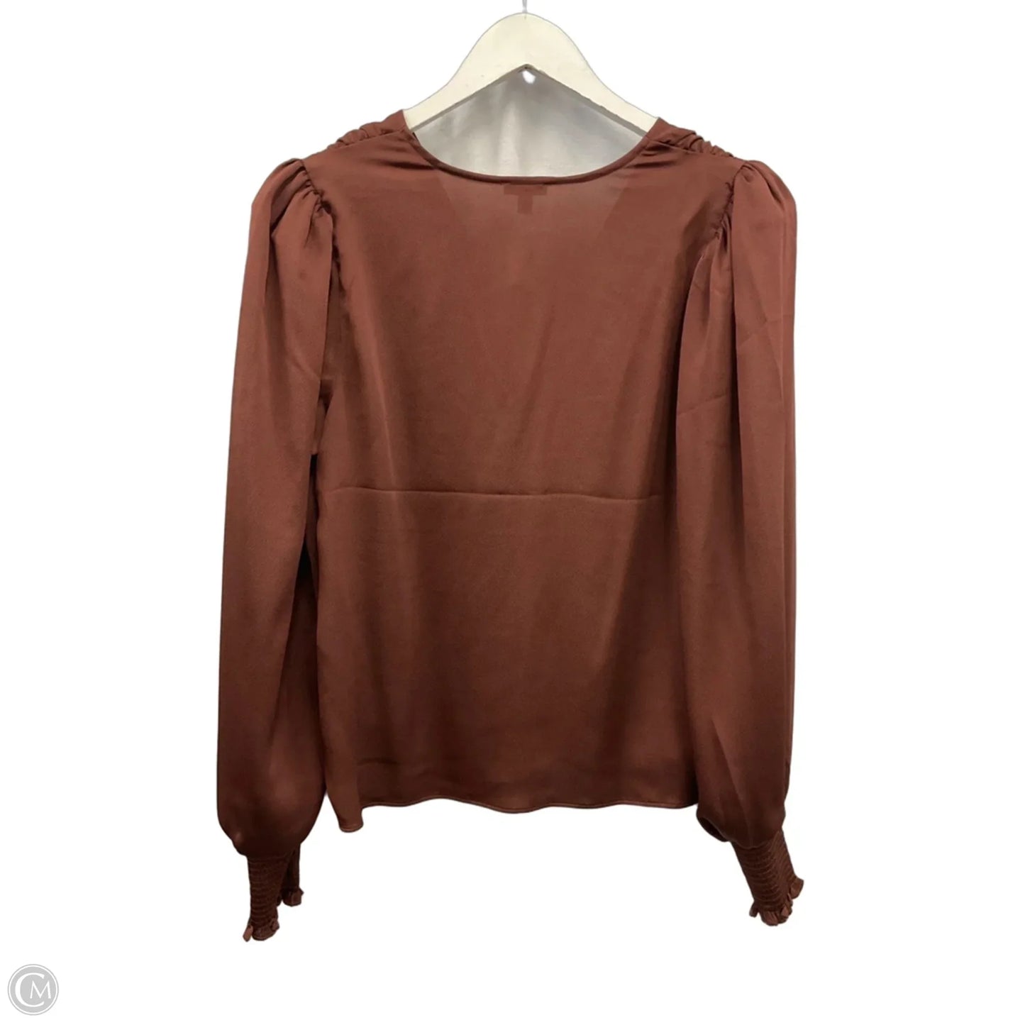 Top Long Sleeve By Express In Brown, Size: S