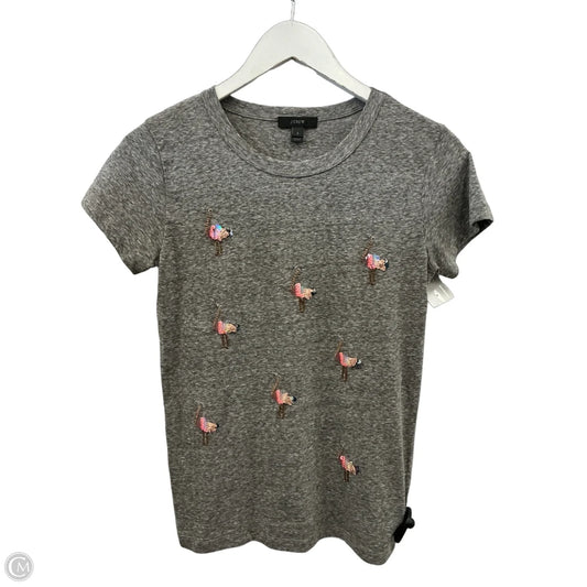 Top Short Sleeve By J. Crew In Grey, Size: S