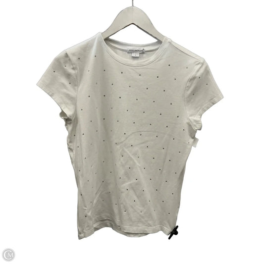 Top Short Sleeve By Good American In White, Size: L