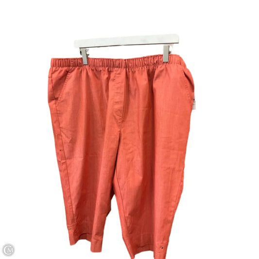 Capris By Clothes Mentor In Orange, Size: 20