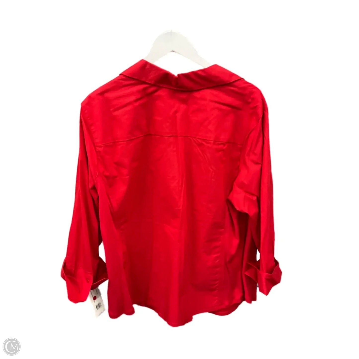 Top 3/4 Sleeve By Zac And Rachel In Red, Size: 3x