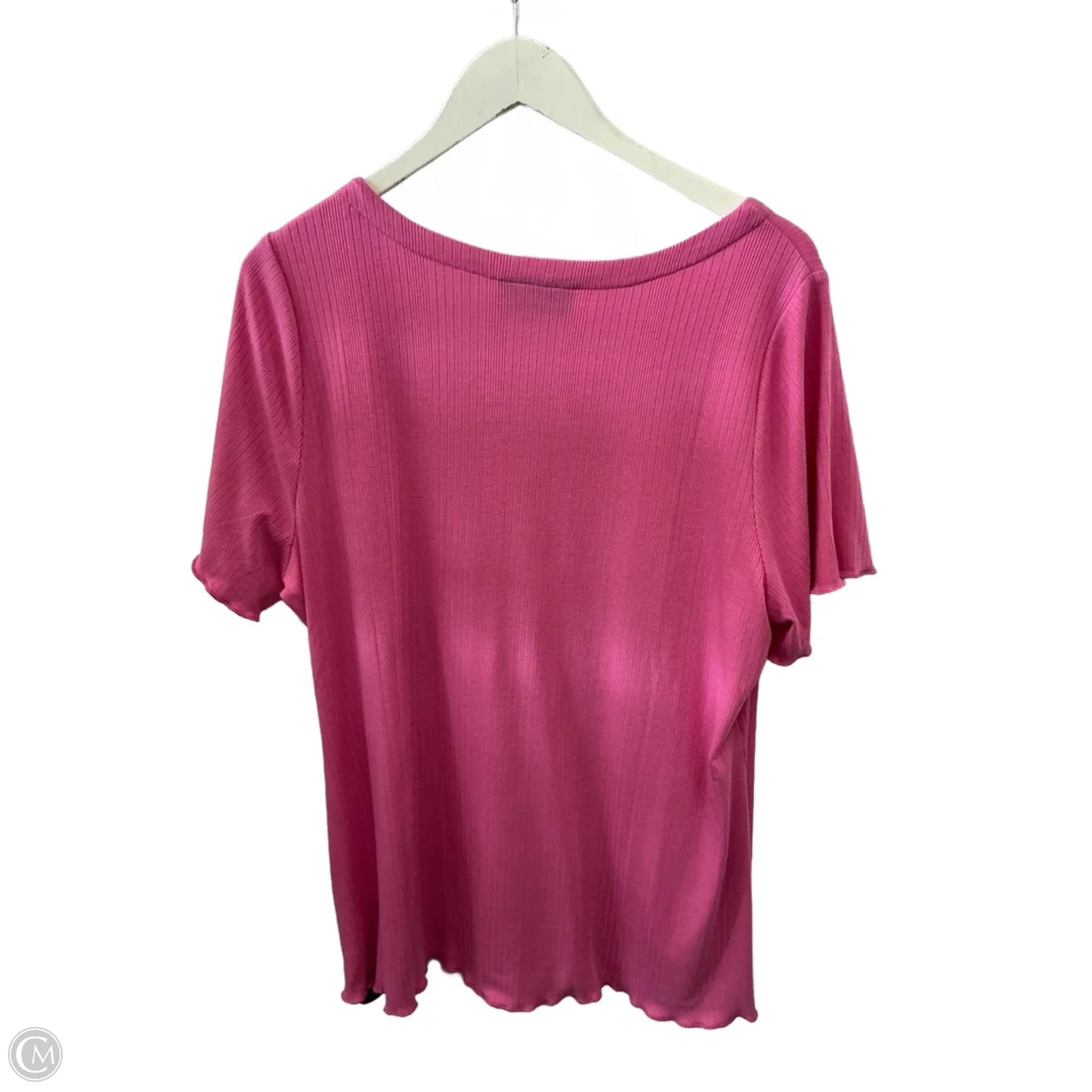 Top Short Sleeve By Lane Bryant In Pink, Size: 1x