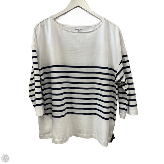 Top 3/4 Sleeve By Lane Bryant In White, Size: 1x