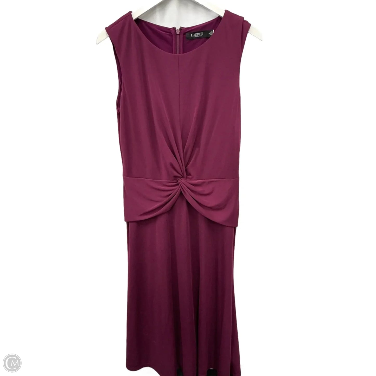 Dress Casual Midi By Lauren By Ralph Lauren In Purple, Size: M