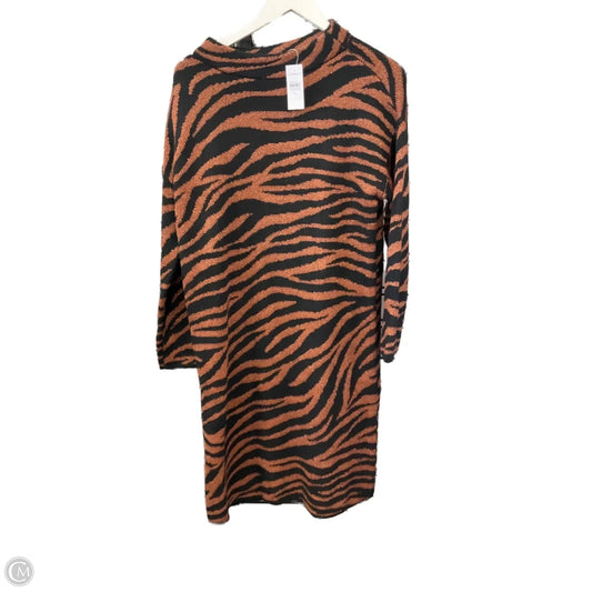 Dress Sweater By Ann Taylor In Animal Print, Size: M