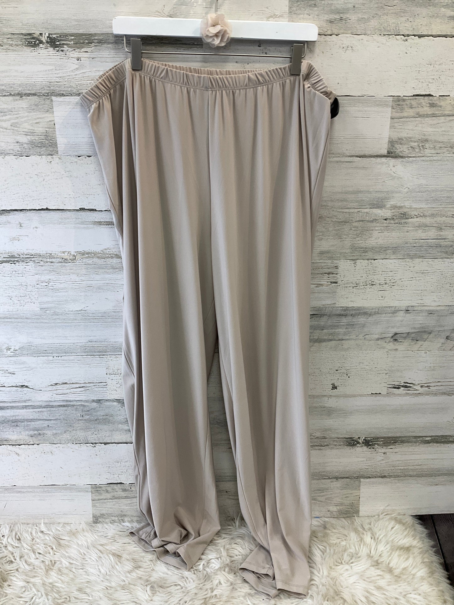 Pants Set 2pc By Catherines In Taupe, Size: 4x