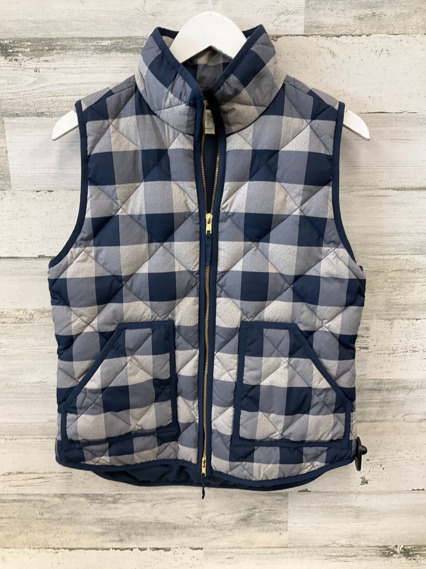 Vest Puffer & Quilted By J. Crew In Blue, Size: S