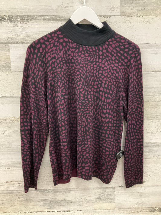 Sweater By Chicos In Purple, Size: L