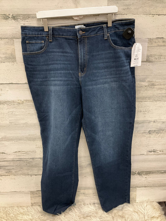 Jeans Straight By Time And Tru In Blue, Size: 18