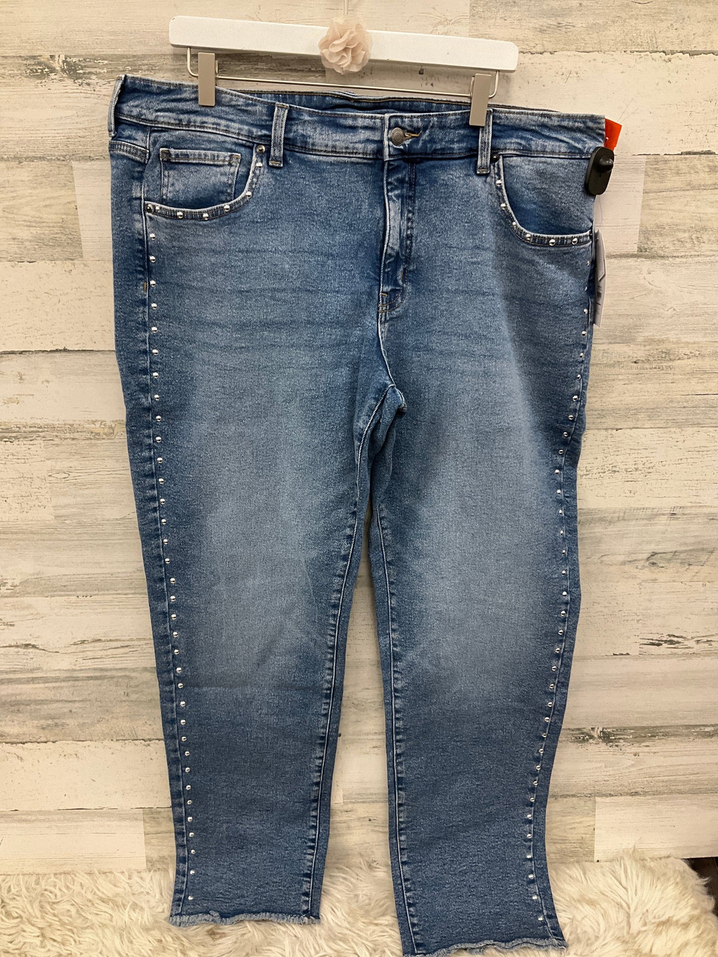 Jeans Straight By Time And Tru In Blue, Size: 20