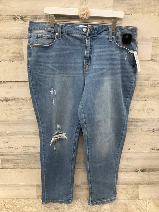 Jeans Straight By Time And Tru In Blue, Size: 18