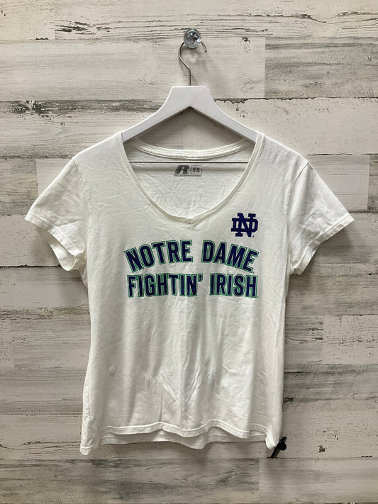 Notre Dame Top Short Sleeve By Russel Athletic  Size: M