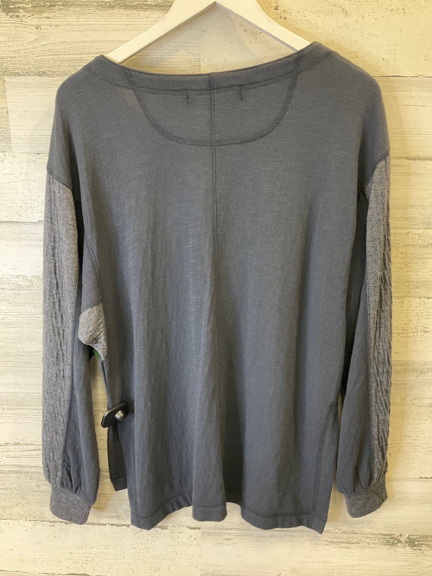 Silver Top Long Sleeve Free People, Size Xs