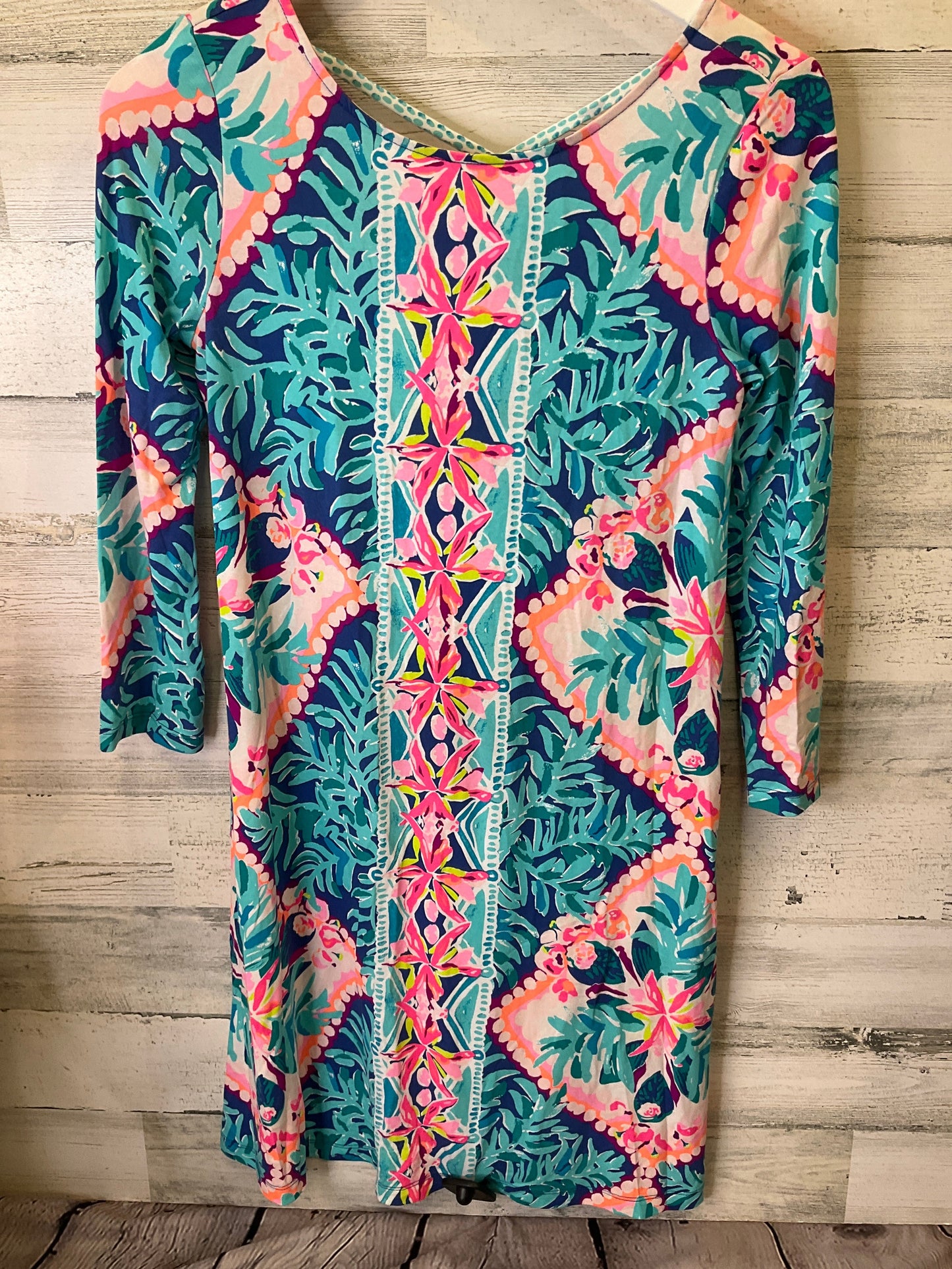 Blue & Pink Dress Casual Short Lilly Pulitzer, Size Xs