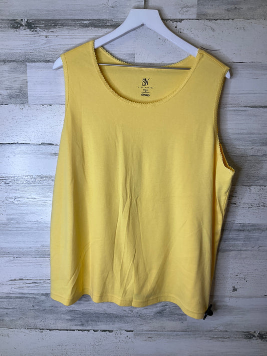 Yellow Top Sleeveless Studio Works, Size 2x