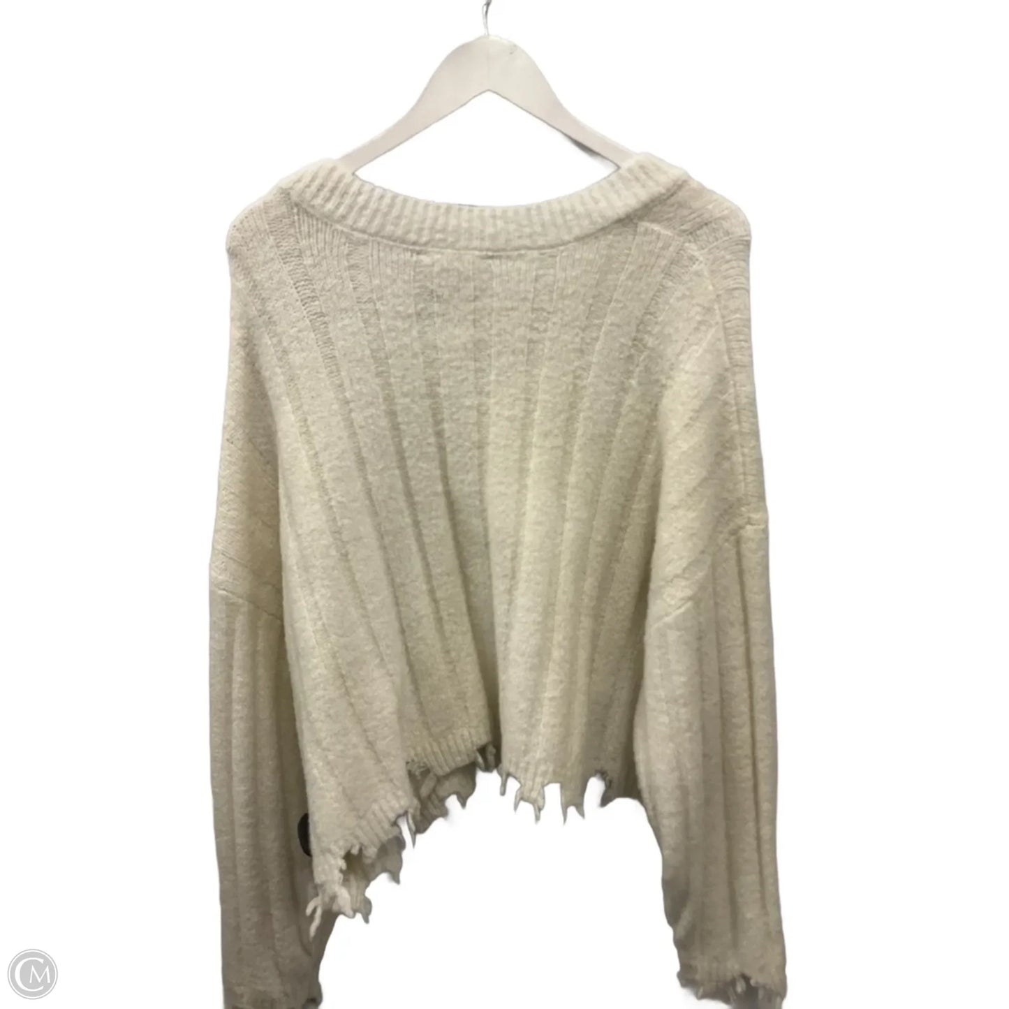Sweater By Double Zero In White, Size: L