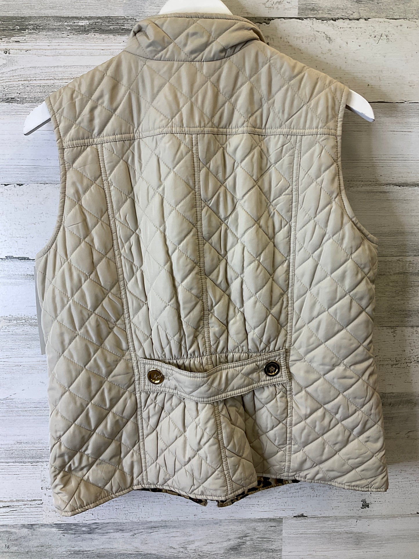 Vest Puffer & Quilted By Charter Club In Animal Print, Size: Petite Large